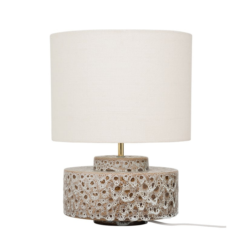 Lampe de table céramique émail réactif marron style nature Urban Nature Culture - Ivy 