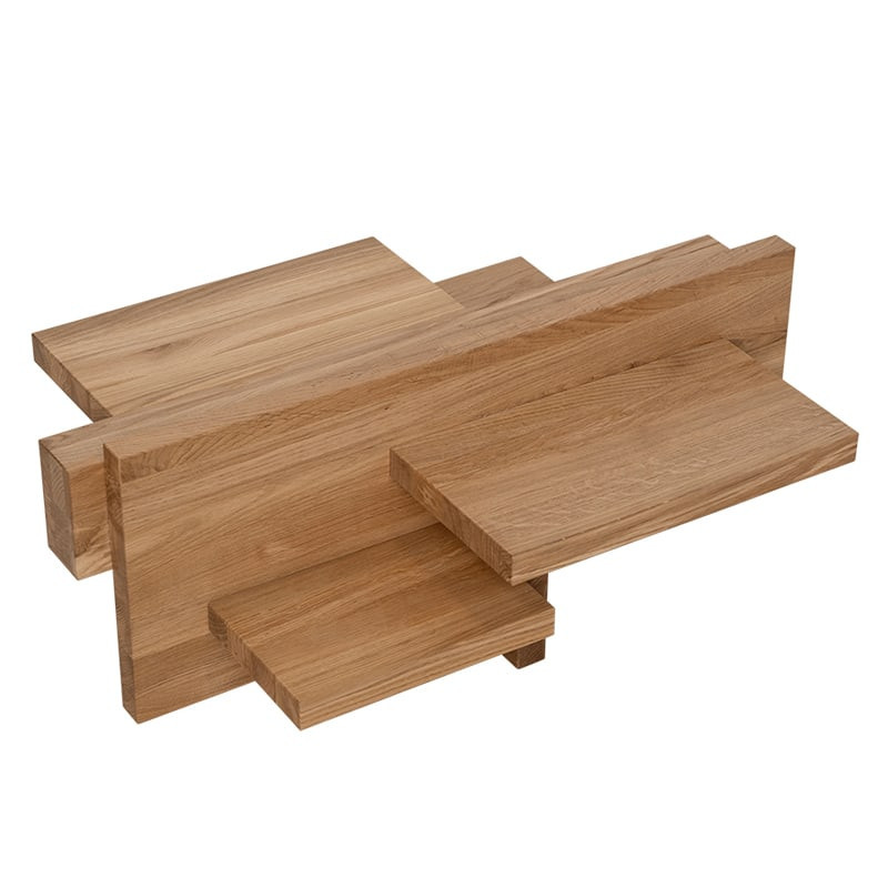 Table basse en bois de chêne avec structure asymétrique Urban Nature Culture - Sienna 