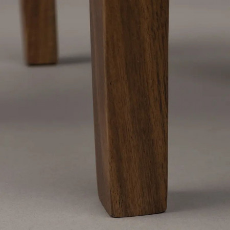 Table d'appoint finition noyer plateau rond amovible - Shane 