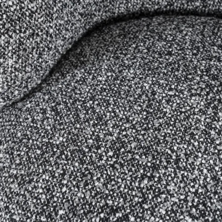 Fauteuil rond tissu gris design pivotant - Mae 