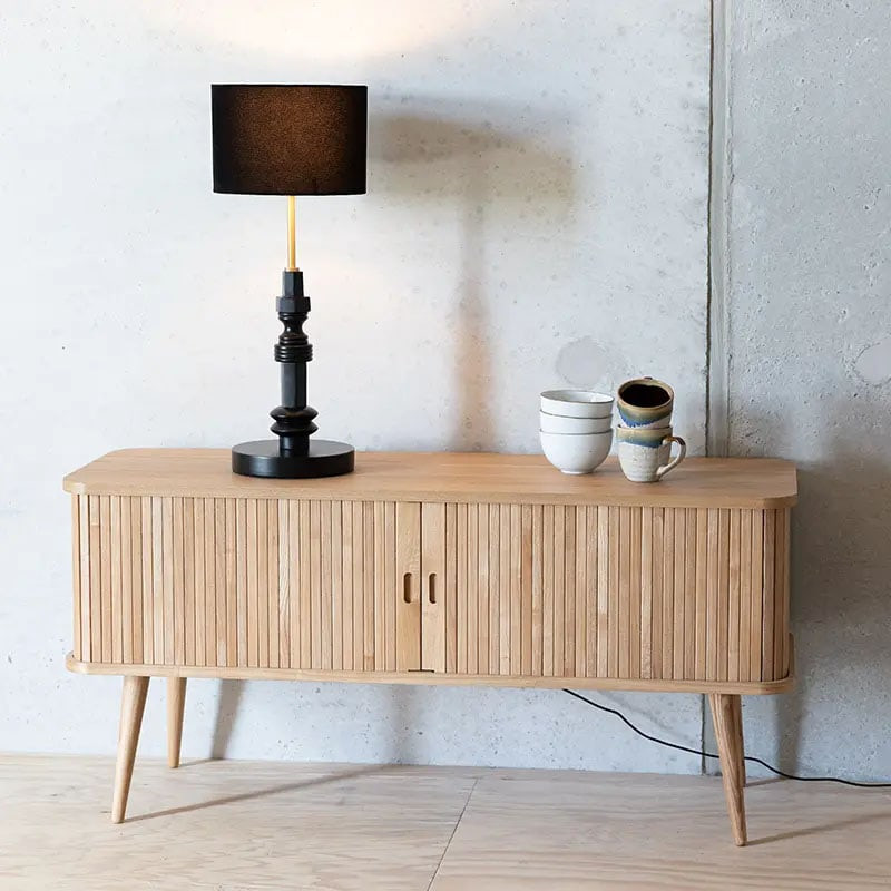 Lampe noire et or design - Totem 