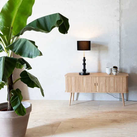 Lampe noire et or design - Totem 