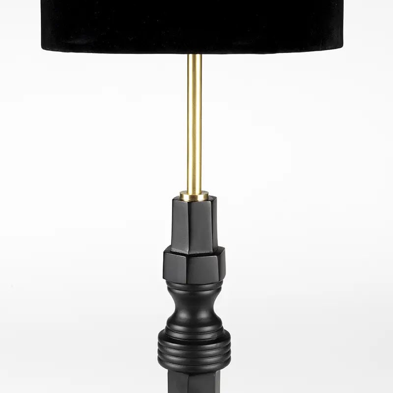 Lampe noire et or design - Totem 