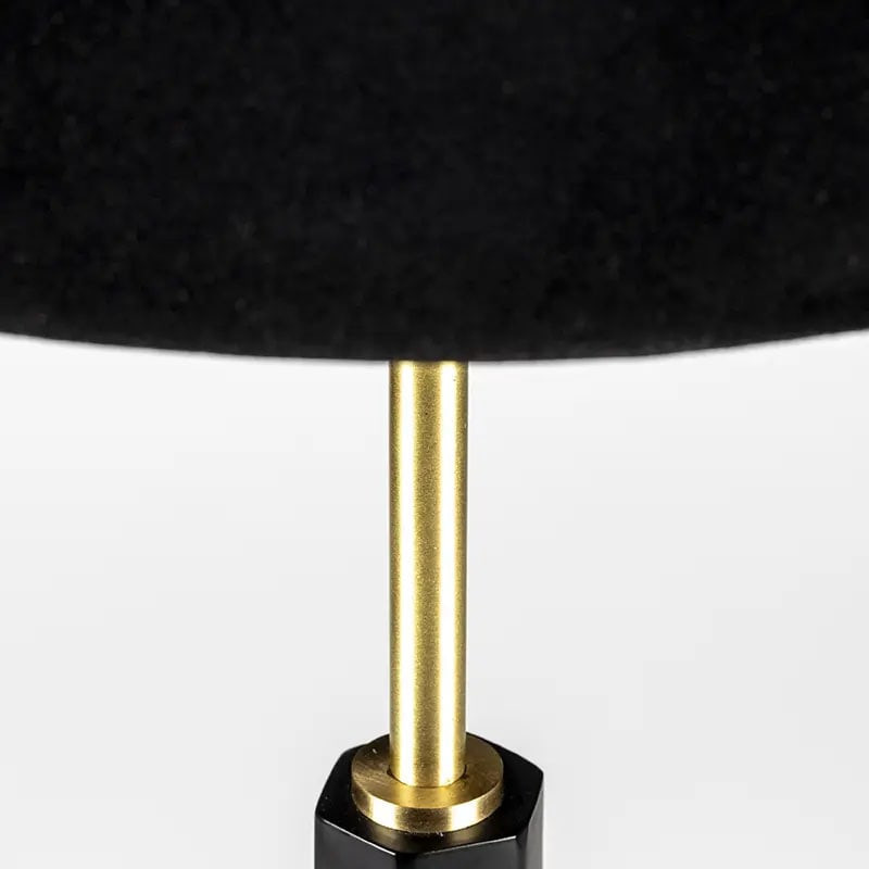 Lampe noire et or design - Totem 