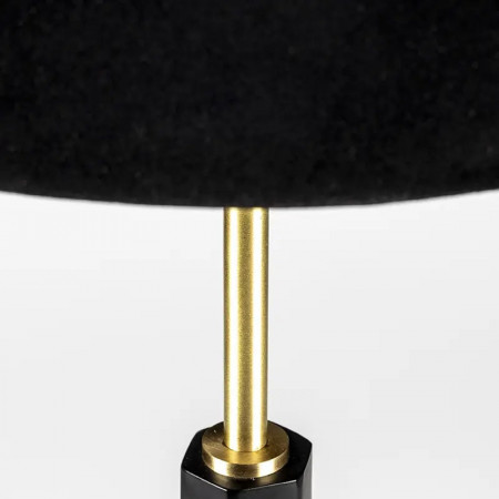 Lampe noire et or design - Totem 