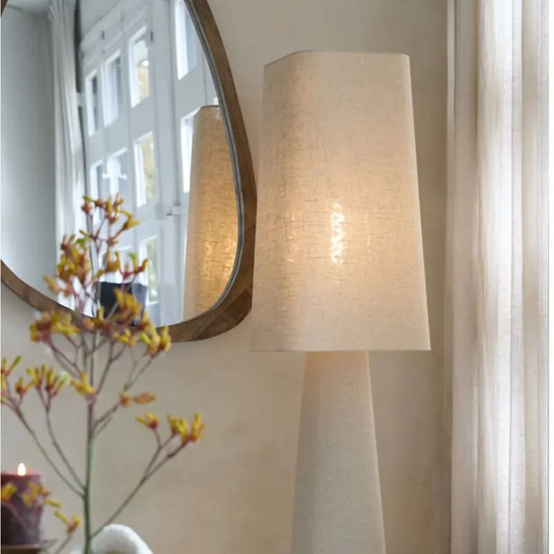 Lampadaire en toile naturelle - Mik 
