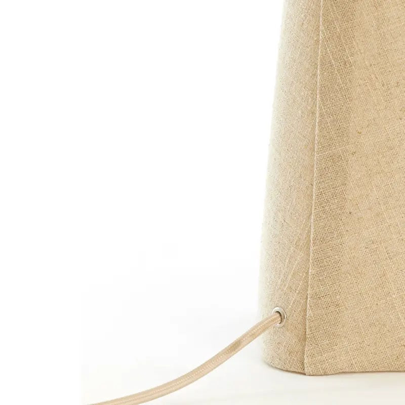 Lampe de table en toile naturelle - Mik 