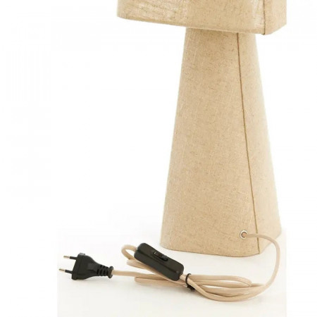 Lampe de table en toile naturelle - Mik 