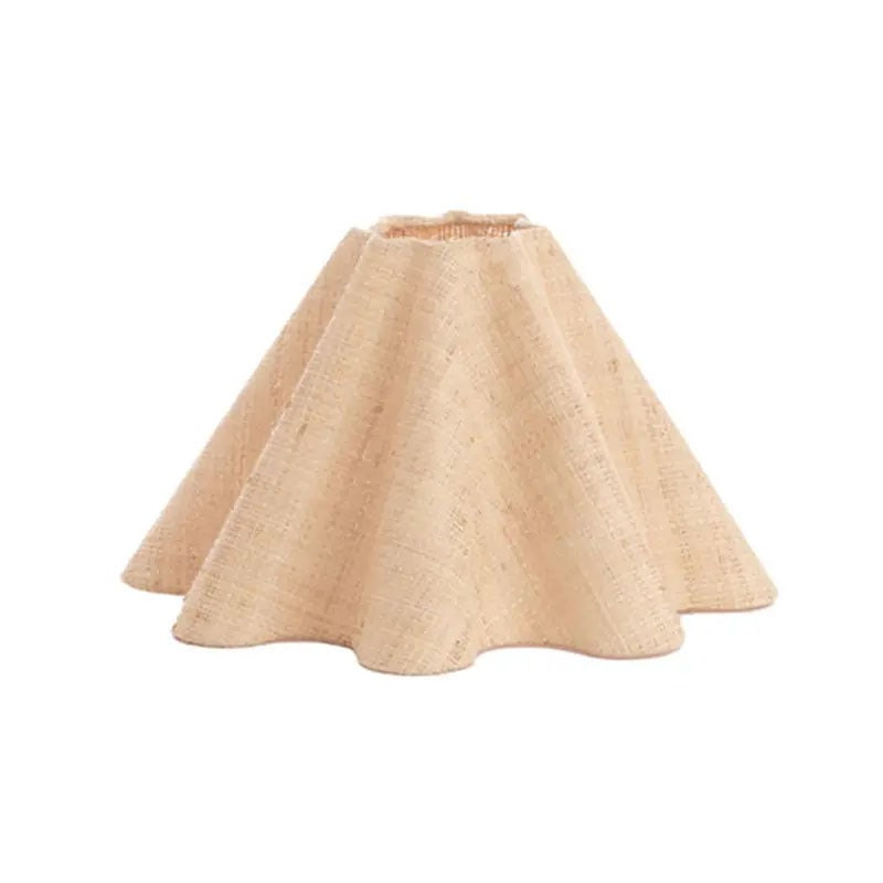 Lampadaire abat-jour rotin pied bois naturel - Festi