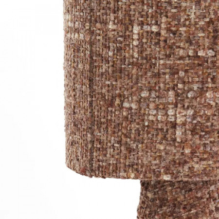 Lampe de table en tissu moucheté bordeaux - Mic 