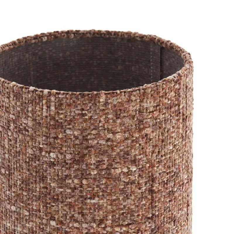 Lampe de table en tissu moucheté bordeaux - Mic 