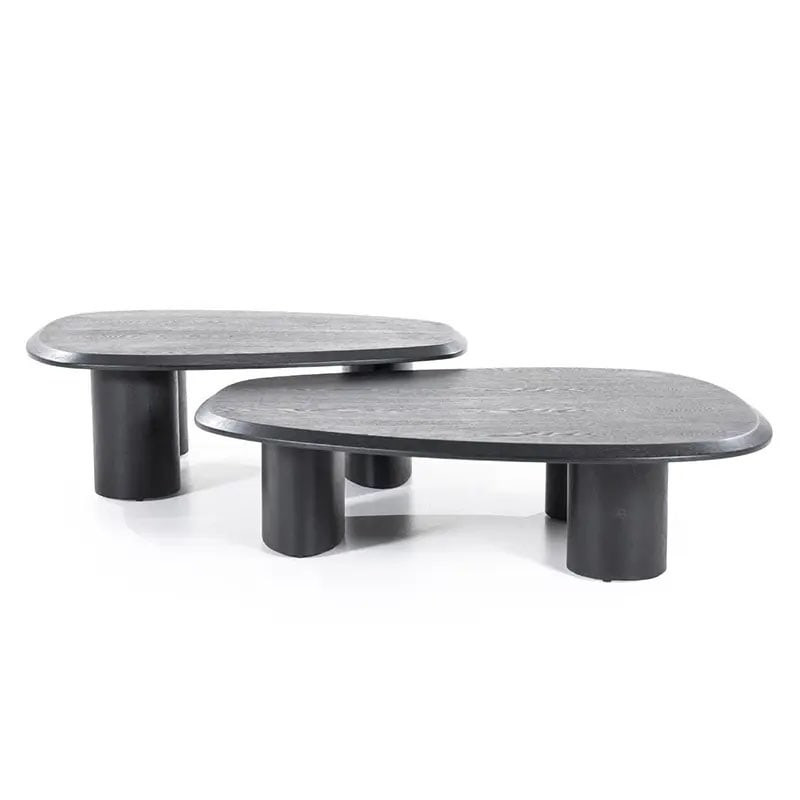 Table basse noire organique - Lanio 