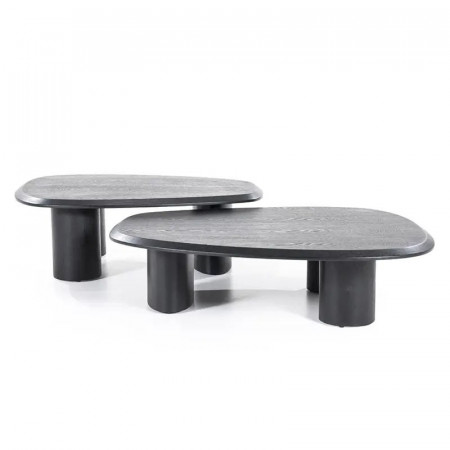 Table basse noire organique - Lanio 
