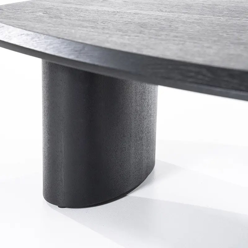Table basse noire organique - Lanio 