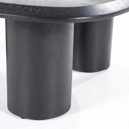 Table basse noire organique - Lanio 