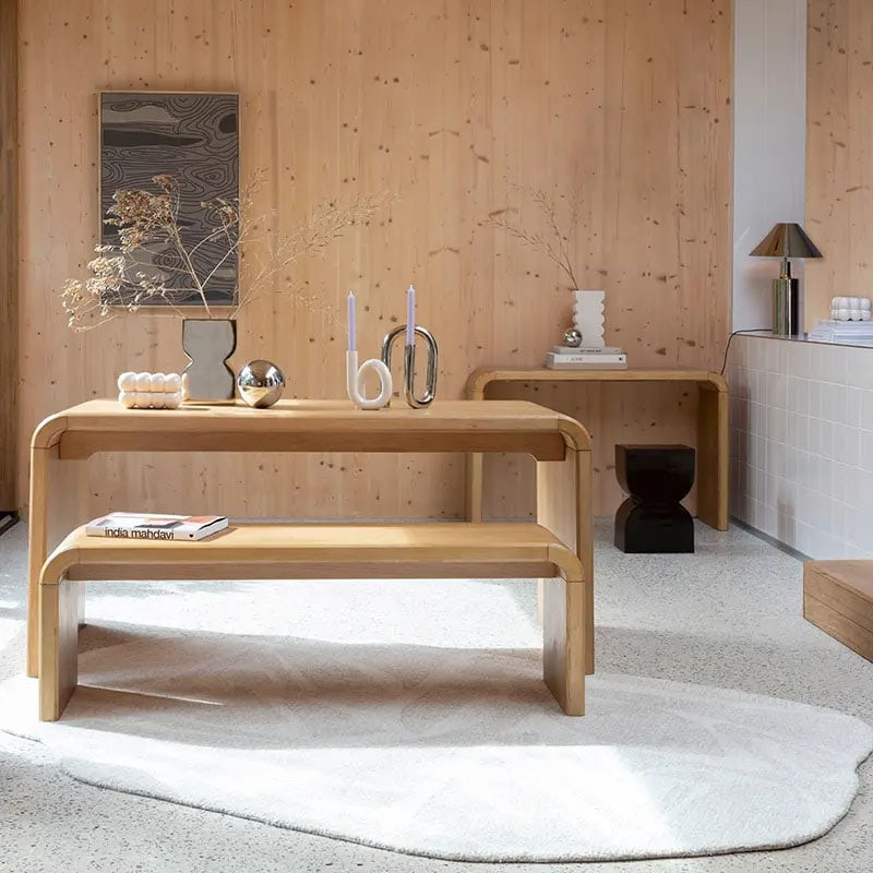 Tapis de forme organique nuances de beige - Forms 