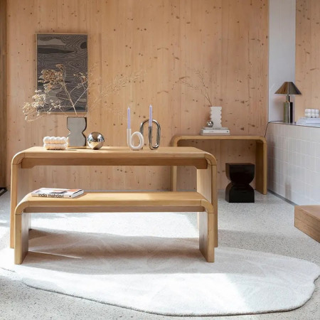 Tapis de forme organique nuances de beige - Forms 