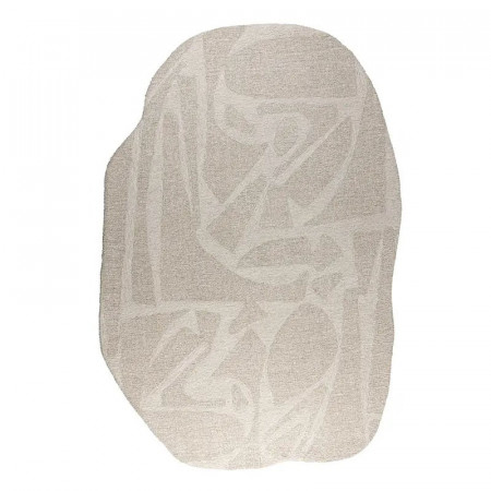 Tapis de forme organique nuances de beige - Forms 