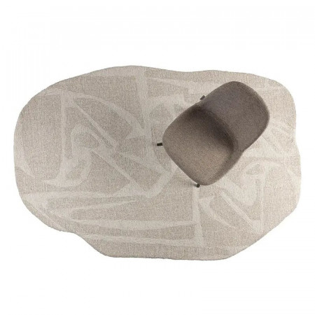 Tapis de forme organique nuances de beige - Forms 