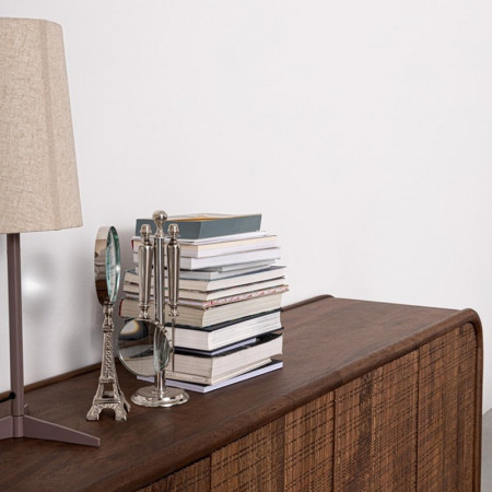 Buffet 4 portes en bois de manguier finition marqueté - Sanoa 