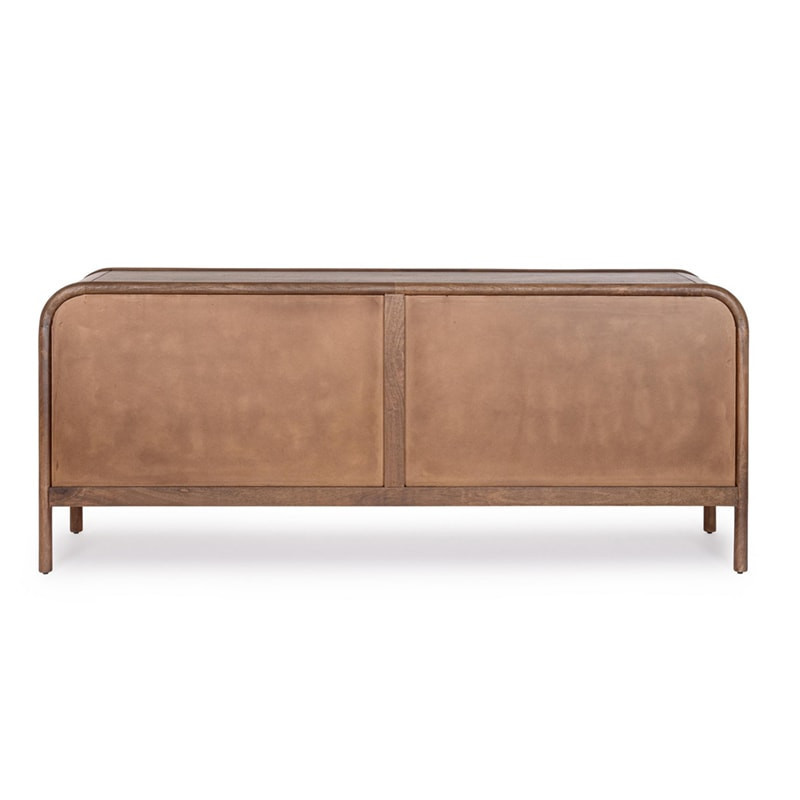 Buffet 4 portes en bois de manguier finition marqueté - Sanoa 