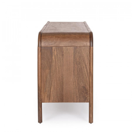 Buffet 4 portes en bois de manguier finition marqueté - Sanoa 