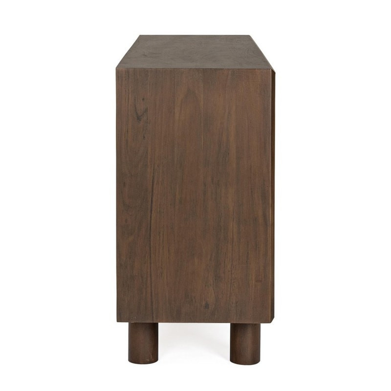 Buffet 4 portes en bois d'acacia et marbre - Hemson 