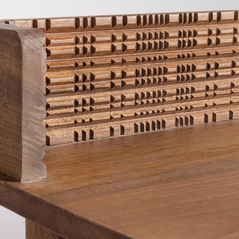 Bureau 1 tiroir en bois de manguier - Sanoa 