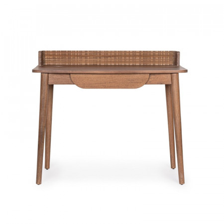 Bureau 1 tiroir en bois de manguier - Sanoa 