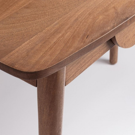 Bureau 1 tiroir en bois de manguier - Sanoa 