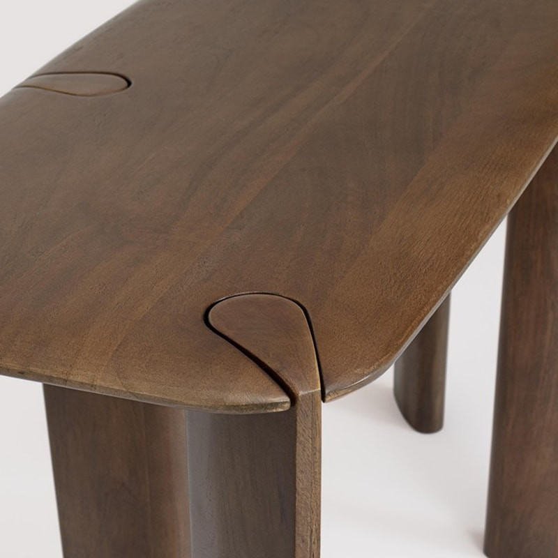 Console en bois de manguier massif - Stellan 