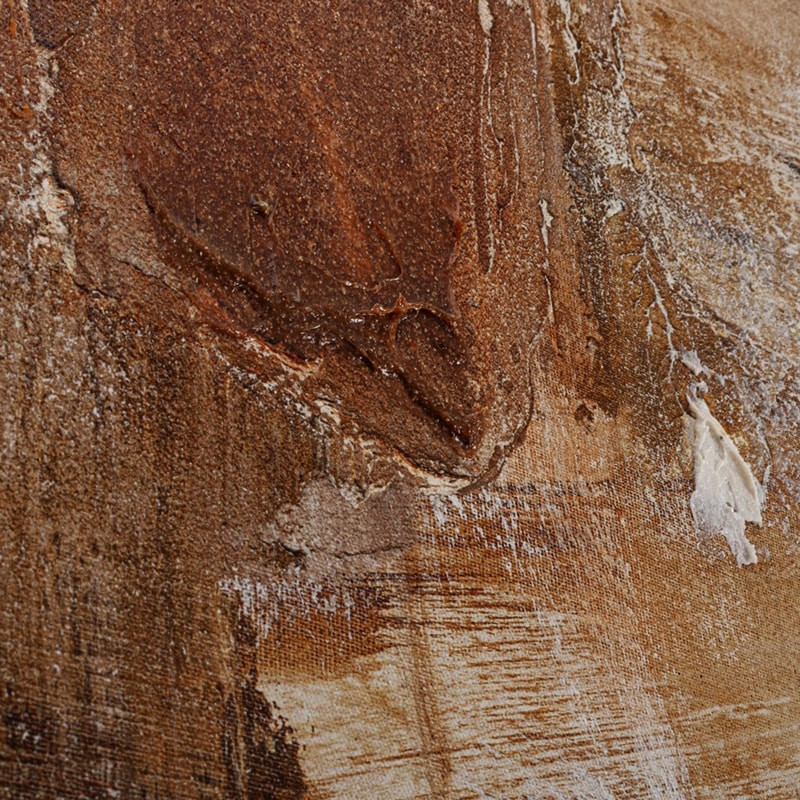 Tableau 123 × 143 cm teintes brun chaud - Bolde 