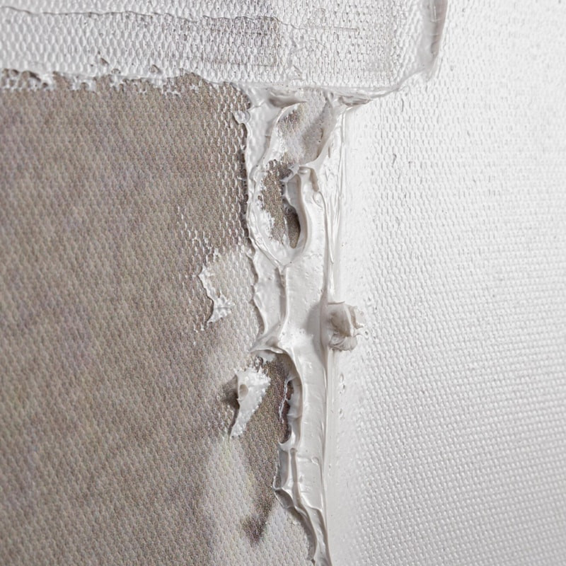 Tableau mural texturé gris et blanc 142 cm - Maco 