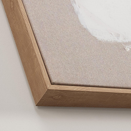 Tableau mural texturé gris et blanc 142 cm - Maco 