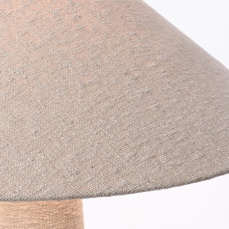 Lampadaire blanc tissu bouclette - Alaska 