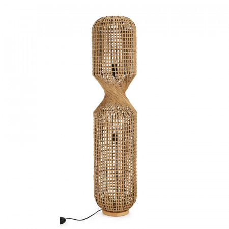 Lampadaire ajouré en cordage de papier naturel H 135 cm - Malira