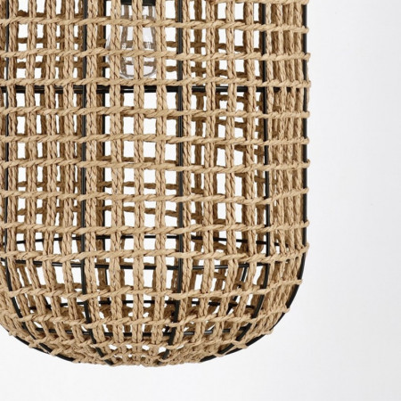 Suspension ajourée en cordage de papier naturel H 132 cm - Malira 