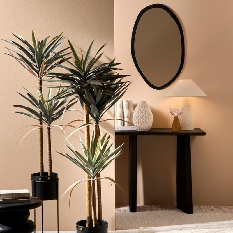 Lampe de table blanche tissu bouclette - Alaska 