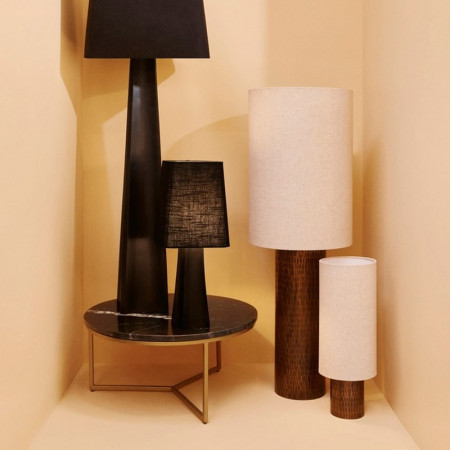 Lampadaire socle en métal marron H 122 cm - Bahira 