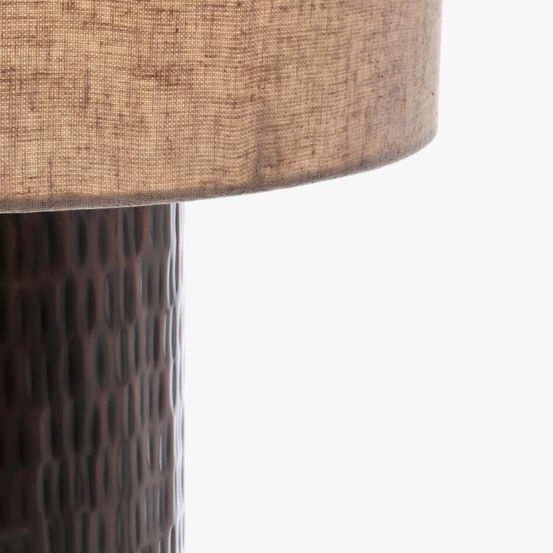 Lampadaire socle en métal marron H 122 cm - Bahira 