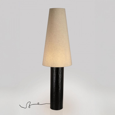 Lampadaire conique avec socle en métal marron H 143 cm - Bahira 