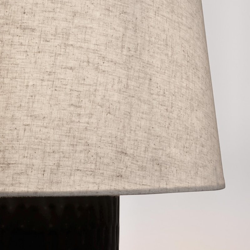 Lampadaire conique avec socle en métal marron H 143 cm - Bahira 