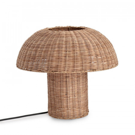 Lampe de table en rotin naturel et métal - Irlane 