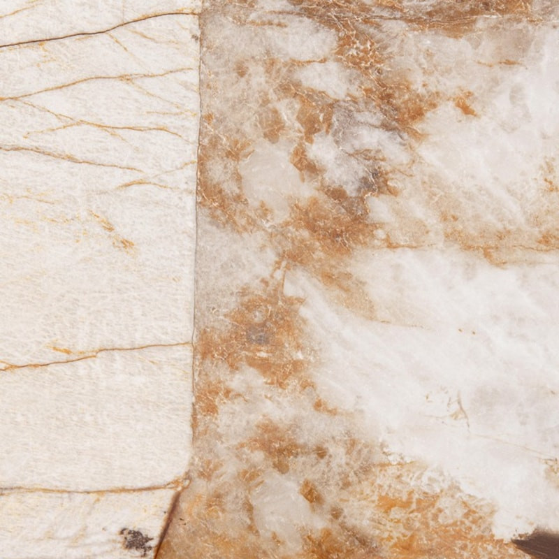 Console en acier et plateau céramique effet marbre - Patina 