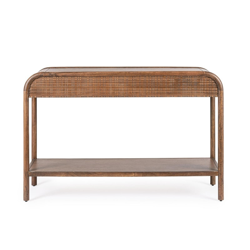 Console en bois de manguier finition marqueté - Sanoa 