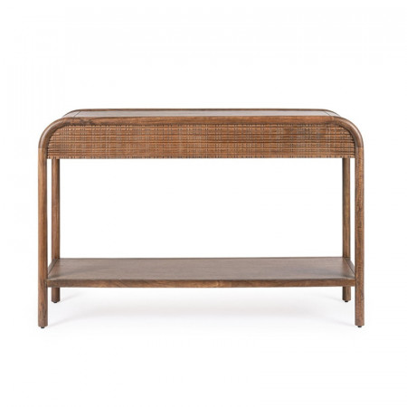 Console en bois de manguier finition marqueté - Sanoa 