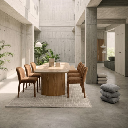 Pouf carré en tissu bouclette vert - Amara 