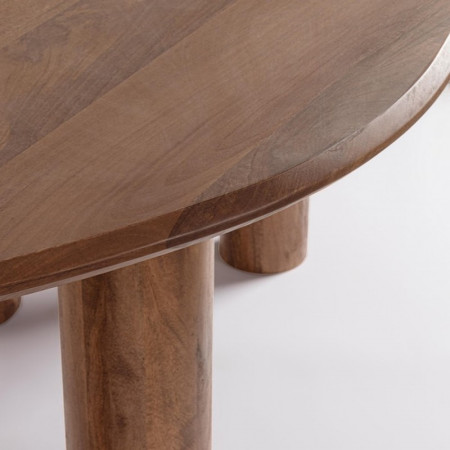 Table de repas ovale en bois de manguier - Sanoa 