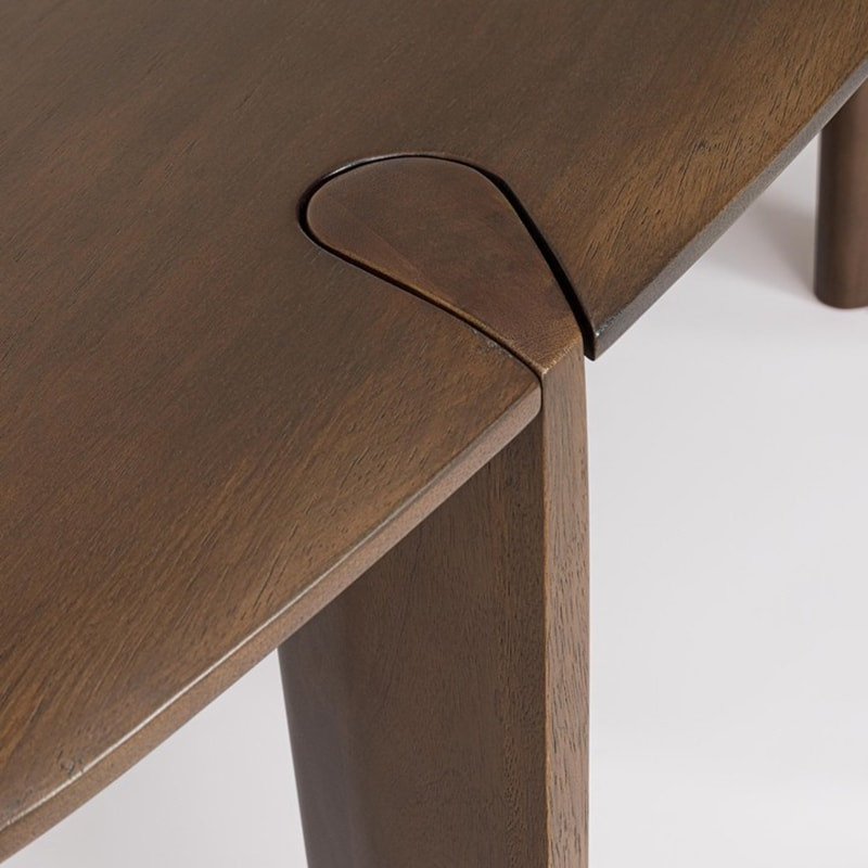 Table de repas ovale en bois de manguier massif - Stellan 