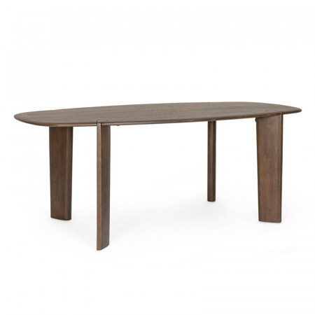 Table de repas ovale en bois de manguier massif - Stellan 